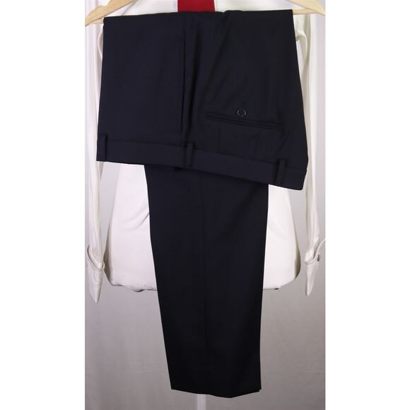 Calvin Klein Men's Solid Navy Blue 2-Btn Wool Stretch Suit 40R - Picture 10 of 10